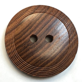 GHW-1267 Carved Wood Button